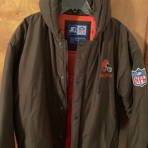 Vintage starter winter jacket Cleveland Browns